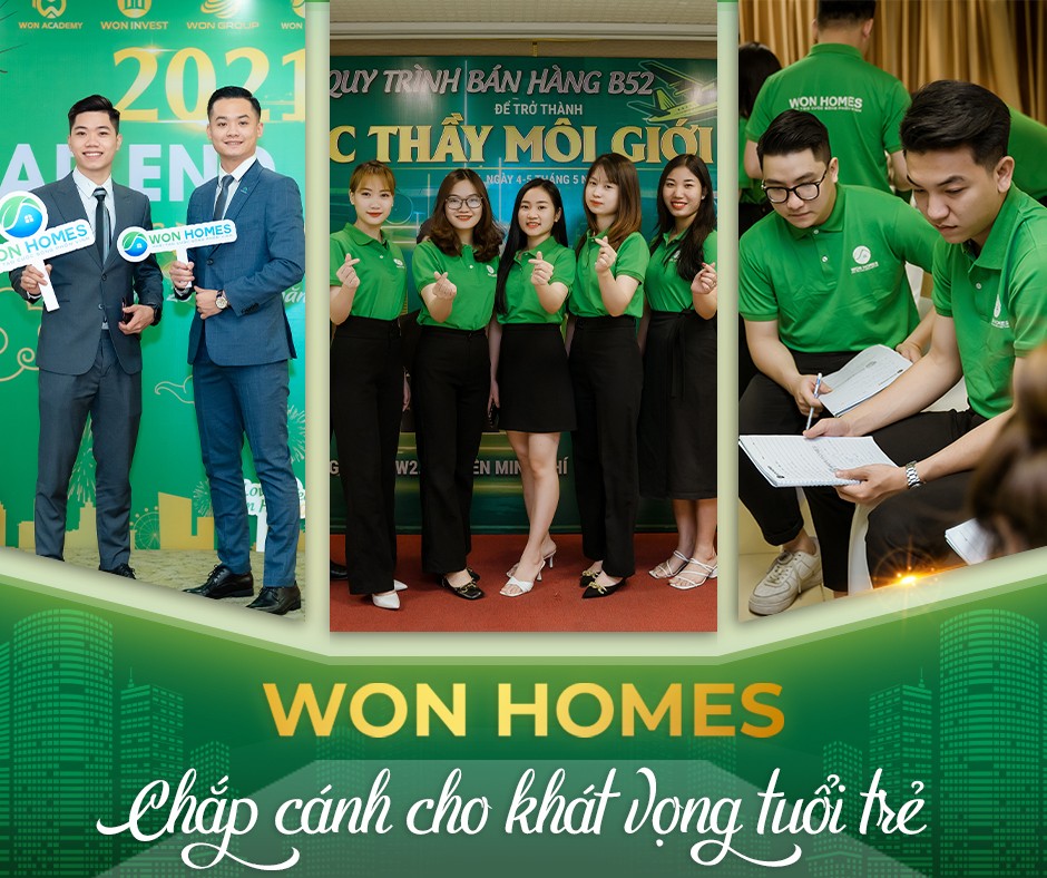 WON HOMES - CHẮP CÁNH CHO KHÁT VỌNG TUỔI TRẺ