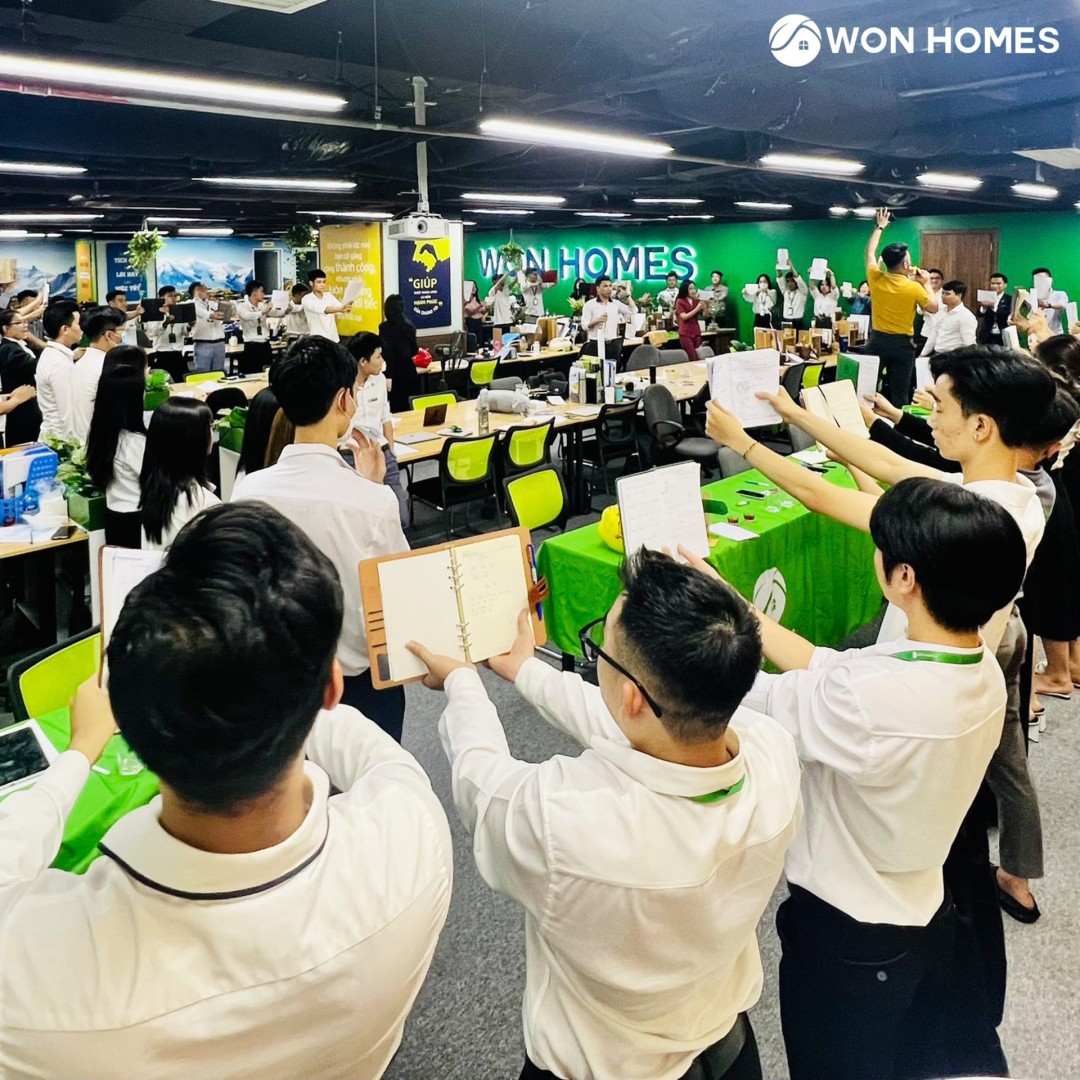 WON HOMES TỔ CHỨC THÀNH CÔNG CHƯƠNG TRÌNH ĐÀO TẠO: "XÁC LẬP MỤC TIÊU - BẢN ĐỒ TRONG TÂM TRÍ"